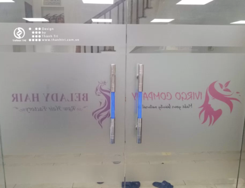 Decal mờ dán kính