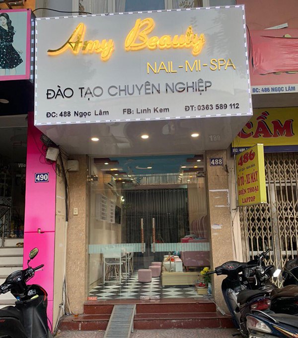 Mẫu bảng hiệu nail đẹp thu hút khách tại Hà Nội